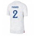Frankrijk Benjamin Pavard #2 Voetbalkleding Uitshirt WK 2022 Korte Mouwen